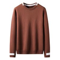Wholesale Men s Polos Male casual hooded knitted sweater designer shirt with round woolen collar for autumn winter PSHG