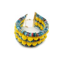 Wholesale Bangle Ethnic Style Colorful Bracelets Boho Retro Jewelry Daily Matching For Women Holiday Gifts Cloth Rope