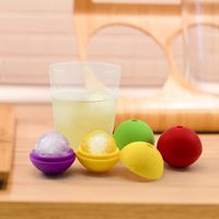 Wholesale Silicone Ice Ball Cube Mold Round Hockey Whiskey Ice Cube Ball Mould D Whiskey Wine Cocktail Ice Cube Mould RRD11684