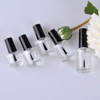 Wholesale Storage Bottles Jars ml ml ml With Lid Brush Nail Art Glue Clear Glass Vials Paint Cosmetic Packing Container Empty Polish