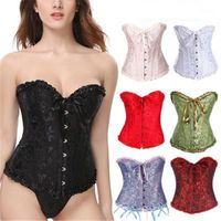 Wholesale Fashion Trend Sexy Wedding Dress Breast Support Gathered Corset Tights Tops Designer Female New Bandage Skinny Tops Ladies Shapers Underwear