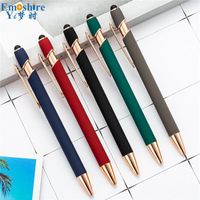 Wholesale Ballpoint Pens Metal Pen Printing Logo E Meeting Stationery For Gifts School Office Writing Supplies P604