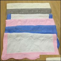 Wholesale Textiles Gardenborn Embroider Cotton Blanket Inch Lightweight Quilt Baby Blankets Carpets Flower Portable Easy Clean Home Outdoor Ma