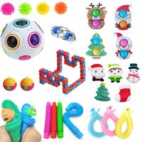 Wholesale 27 Fidget Packs Fidgets Toys Set Stress Relief Hand Simple Dimple Toy for Adults Kids Anxiety Autism Birthday Party Favors Goodie Bag Fillers Classroom Rewards