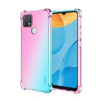 Wholesale For OPPO A15 A15s A52 A92 A53 A93 A92s or A12s A12e A3s A5s A7 Case Airbag Shockproof Soft Back Cover Gradient Transparent Silicone Phone Case