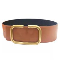Wholesale Designer Belts For Women Wide CM Mens Belt Luxury Womens Luxurys Designers Men Waistband Letter V Leather Vintage Brown
