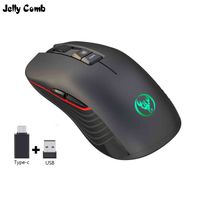 Wholesale Jelly Comb GHz Wireless Gaming Mouse Rechargeable DPI Adjustable USB Type C Silent Mice for Macbook Laptop Gamer