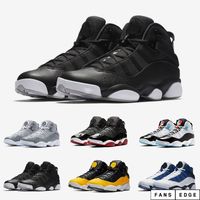Wholesale Discount HOT s Six Rings Mens Basketball Shoes Cool grey Concord Bred Green Gym blue Space Jam Man women Authentic sports sneakers