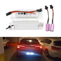 Wholesale 2PCs For Alfa Romeo Brera Giulietta Mito GF Spider CANbus Led License Number Plate Lights Auto Replacement