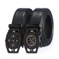 Wholesale Mens Automatic Buckle Belt New Watch Model Pants Belt Stall Hot Fashion Casual Belt