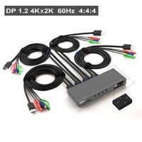 Wholesale Displayport Switch Port DP1 Protocol K HZ USB KVM DP in Out