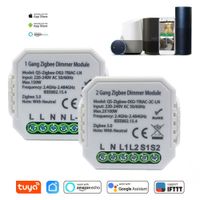 Wholesale Tuya Smart Remote Control Zigbee Dimmer Module Gang V With Neutral Way Wireless Light Switch by Google home Amazon Alexa