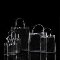 Wholesale Gift Wrap CM Waterproof Transparent Bag Plastic PVC Shop Cosmetic Packaging Party Holiday Supplies
