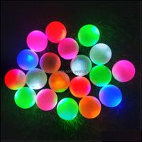 Wholesale Sports Outdoorsfashion Mti Color Light Up Golf Balls Flashing Led Electronic Practice Small Night Golfing Ball Glowing Drop Delivery