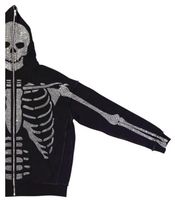 Wholesale Men s Hoodies Sweatshirts High Quality Black Cotton French Terry Hoodie Custom Mens Rhinestone Zip Up Amp