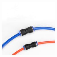 Wholesale Pneumatic Fittings Plastic Quick Tube Connector PU way Straight For Air water Hose Tube Push in Straight Gas Quick Connection