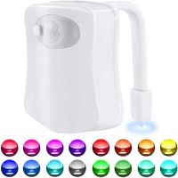 Wholesale 4 Pack Toilet Night Lights Color Changing LED Bowl Nightlight with Motion Sensor Activated Detection Cool Fun Bathroom Accessory