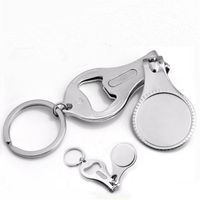 Wholesale 2021 Personalized Wedding Souvenir For Guests Customized Wedding Favor Nail Clipper Bottle Wine Opener Keychain Gift With Box