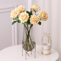 Wholesale Decorative Flowers Wreaths Artificial Latex Curling Rose High end Real Touch Moisturizing Roses Fake Flower Home Wedding Decoration DIY Ar