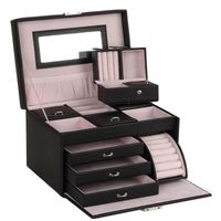 Wholesale Bathroom Storage Organization Small Jewelry Box Necklace Case Cabinet Armoire