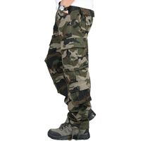 Wholesale Men s Pants Camouflage Cargo Men Outdoor Multi pocket Overalls Military Tactical Long Trousers Casual Cotton Straight