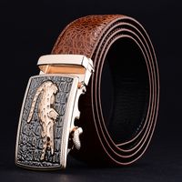 Wholesale 2021 men s leather belt crocodile pattern belt mans belt automatic buckle pants supply