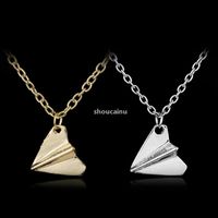Wholesale HotNew Fashion Music One Direction d Harry Paper Airplane Men Women Pendants Choker Necklace Charms Mens Chain Pendant Necklace Jewelry