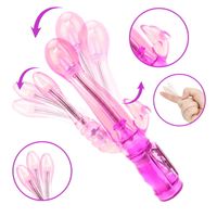 Wholesale Dildo Vibrator Rabbit Vibrator Triple Vibration G spot Massager Clitoris Vagina Stimulator Sex Toys for Women Adult Products