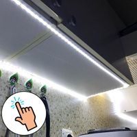 Wholesale Cabinet LED Light Touch Switch Sensor Light Strip Dimmable V To DC V LED Tape Kitchen Wall Bed Lamp Waterproof With EU Plug