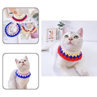 Wholesale Cat Collars Leads Skin Friendly Eye catching Knitted Pet Cats Dogs Soft Texture Scarf Nice looking Accessories