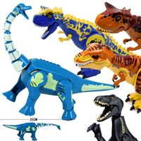Wholesale Jurassic World Brutal Raptor Building Blocks Dinosaur Bricks Tyrannosaurus Indominus I Rex Assemble Dino Kids Toys
