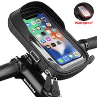 Wholesale Waterproof Bicycle Motorcycle Phone Holder Bike Phone Touch Screen Bag inch Handlebar for iPhone Pro Samsung