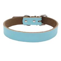 Wholesale 2021 NEW sale Dog accessories Real Cowhide Leather Dog Collars colors sizes Free