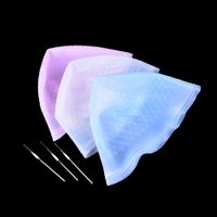 Discount hair dye wholesale 1 Set Reusable Hair Colouring Highlighting Dye Cap With Hooks Frosting Tipping Color Styling Professional Tools Wholesale