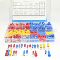 Wholesale 373pcs value assorted insulated electrical wire terminals crimp connector spade butt ring fork set to