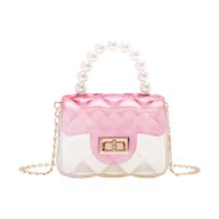 Wholesale HBP Designers Woman Transparent Lady Bag Jelly Pearl Handkerchief Shoulder Bags Messenger Cute Handbag