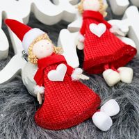 Wholesale Christmas Little Angel Girl Doll Table Ornament Xmas Tree Decorations Party Supplies Desktop Furnishing Articles w