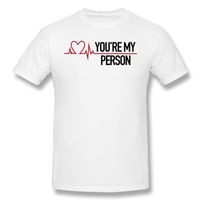 Wholesale Men s T Shirts Friends For Men You re My Person Grey s Quote Funny Crewneck Cotton T Shirt