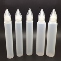 Wholesale New Empty E Juice Needle Bottle Vape Drip Tip ml ml Plastic Liquid Storage Squeezable Vape Dropper
