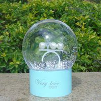Wholesale Decorative Objects Figurines Crystal Snow Globes Ball Glass Craft Home Coffee Shop Desktop Decoration Christmas Birthday Wedding Valentine