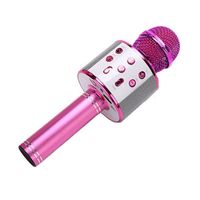 Wholesale Microphones KTV Wireless Karaoke Handheld Microphone USB Player Mic Speaker Portable Christmas Birtay Home Party