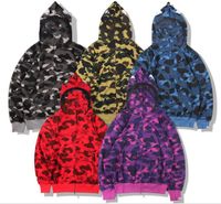 Wholesale Causal Mens Hooded Jackets Unisex Camouflage Hoodies Women Men Camo Coats Hip Hop Streetwear Couple Jackets JK009