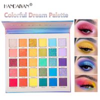 Wholesale Makeup Color Eyeshadow Palette Rainbow Mega Colorful Dream Pearl Matte Glitter Luminous Iluminate Full Coverage Coloris Handaiyan Make Up Eye Shadow Pallet