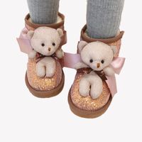 Wholesale Children Fashion Dream bear Snow Boots Baby Girls Casual footwear famous designer Kids high quality Plush cotton shoes