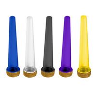 Wholesale Preroll Packaging Conical Tube mm mm Childproof Air Tight Smell Proof Rolling Paper Cigar Holder with CR Lids