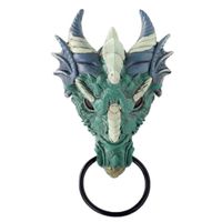 Wholesale Garden Decorations Dragon Door Knocker Resin Smulation Special Statue Figurine Decoration For Wall Ornament