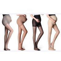 Wholesale Socks Hosiery TELOTUNY Spring And Autumn Pregnant Women Stockings Thin Pantyhose Solid Oversized Bottom