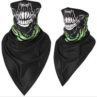 Wholesale Balaclava Magic Scarves Skull devil Half Face masks Motorcycle Cycling Neck warmer Tactical CS Army dustproof Shield Breathable Cooling Moto Helmet Liner Wraps