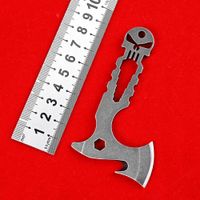 Wholesale Skull Axe Knifes C Fixed Blade Multi Functional Pocket Knife Outdoor Camping Hunting Knives Survival Tactical EDC Portable Mini Tools Utility Hatchet Karambit