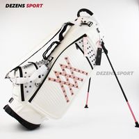 Wholesale Golf Bags A Cart Bag Waterproof Pink White PU Stand Club Equipments